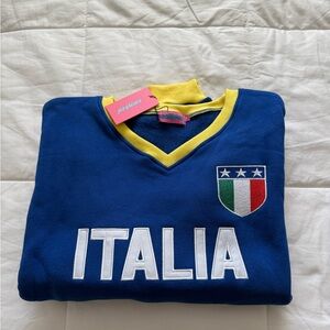 Edikted Blue and Yellow Italia Jacket